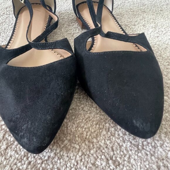 Anthropologie Pointy Toe Cross Strap Flats - Picture 3 of 7